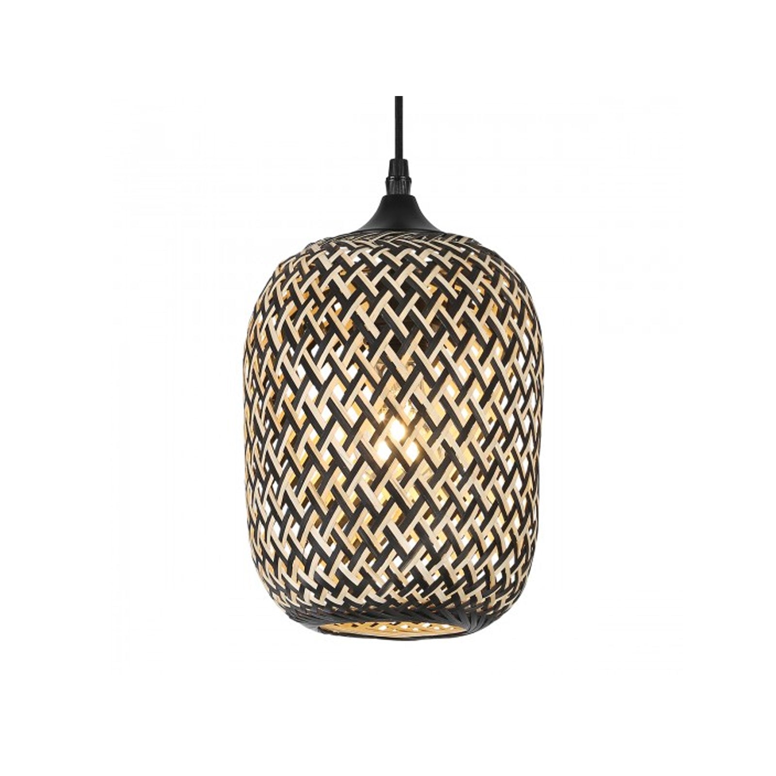Lámpara Colgante Bambú 40W Calux 7009-E27/BMB